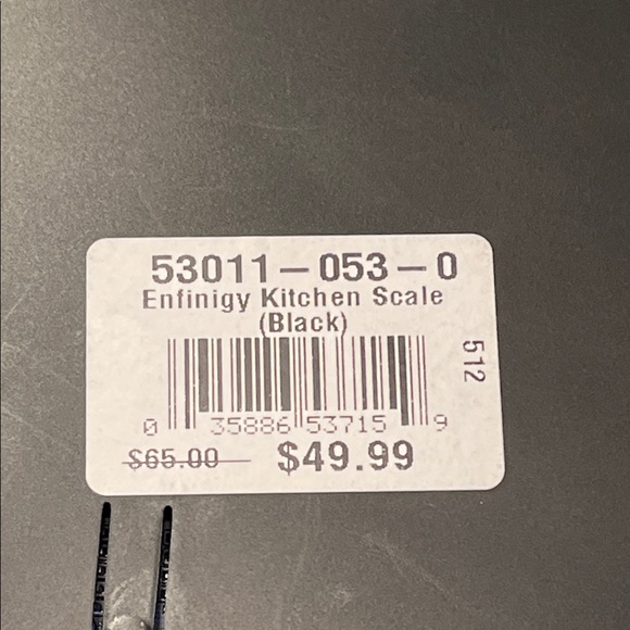 Black Digital Kitchen Scale - Picture 5 of 6